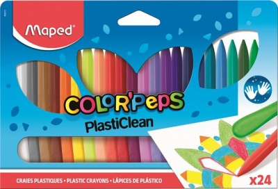 Zsírkréta, MAPED "Color`Peps" PlastiClean, 24 különböző szín