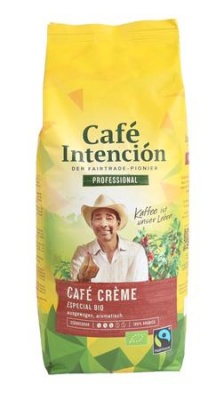 Kávé, pörkölt, szemes, 1000 g, CAFÉ INTENCIÓN "Professional Café Créme Especial BIO"